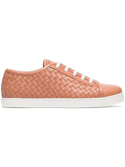 Shop Bottega Veneta Sneakers Mit Schnürung - Rosa In Pink