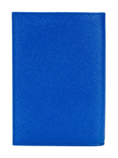 Shop Dolce & Gabbana Logo Plaque Wallet - Blue