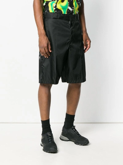 Shop Prada Concealed Front Shorts - Black