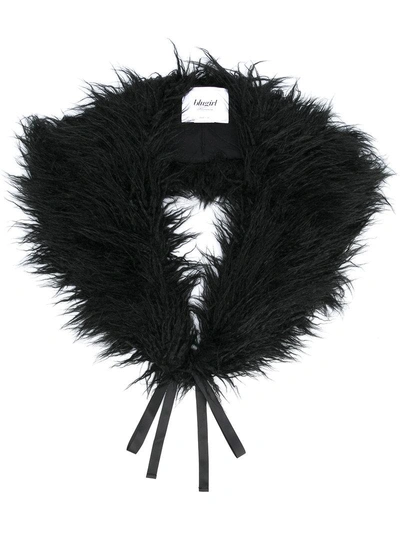 Shop Blugirl Faux-fur Collar - Black