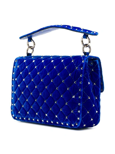 Shop Valentino Garavani Rockstud Spike Tote Bag - Blue
