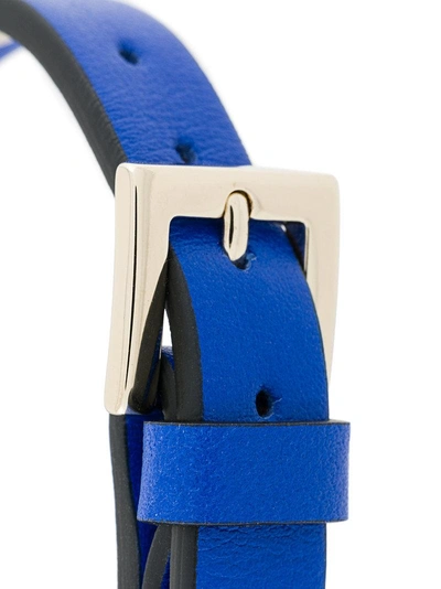 Shop Valentino Rockstud Strap Bracelet In Blue