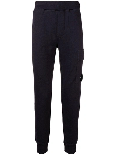 Shop C.p. Company Cp Company Cargo Pocket Track Trousers - Blue