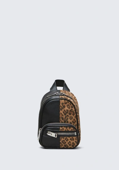 Shop Alexander Wang Attica Mini Backpack Crossbody In Leopard