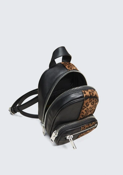 Shop Alexander Wang Attica Mini Backpack Crossbody In Leopard
