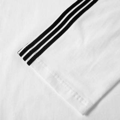 Shop Dima Leu Long Sleeve Jersey Raglan Stripe Tee In White
