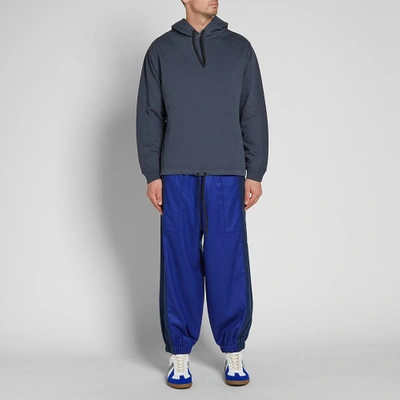 Shop Dima Leu Flannel Track Pant In Blue