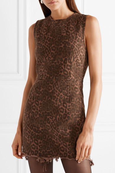 alexander wang leopard dress