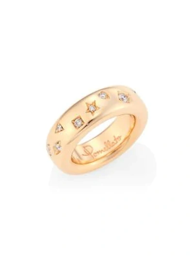 Shop Pomellato Iconica 18k Rose Gold & Diamond Ring