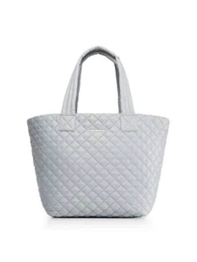 Shop Mz Wallace Medium Metro Tote In Dove Grey