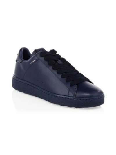 Shop Coach Leather Low-top Sneakers In Oceania