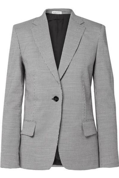 Shop Tomas Maier Pepita Houndstooth Wool And Cotton-blend Blazer In Gray