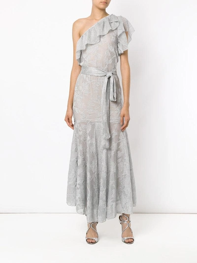 Shop Cecilia Prado Malvina Asymmetric Dress - Grey