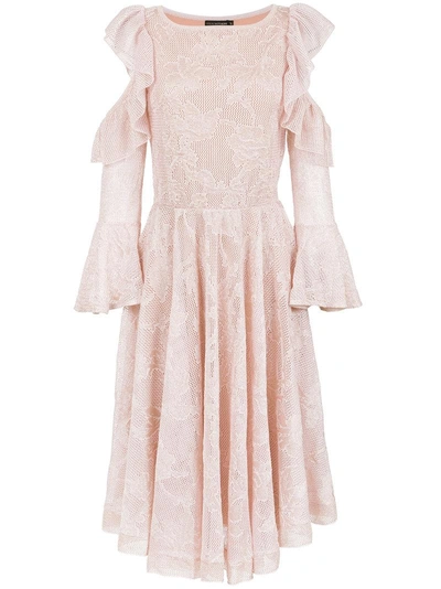 Shop Cecilia Prado Manela Flared Knit Dress - Pink