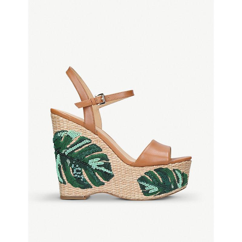 fisher palm embroidered wedge