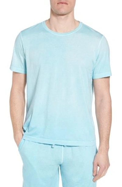 Shop Daniel Buchler Peruvian Pima Cotton V-neck T-shirt In Bright Blue