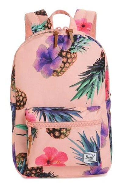 Shop Herschel Supply Co 'settlement Mid Volume' Backpack - Pink In Peach Pineapple