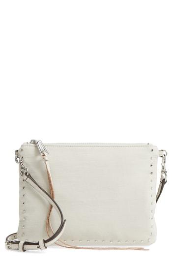 olive green nylon crossbody bag