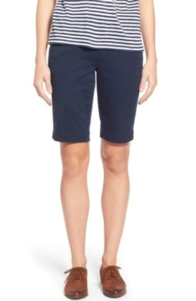 Shop Jag Jeans 'ainsley' Slim Bermuda Shorts In Nautical Navy