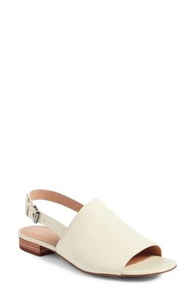 Shop Madewell Noelle Slingback Sandal In Vintage Canvas Leather