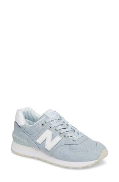 New Balance 574 Beach Chambray Sneaker In Light Porcelain Blue | ModeSens