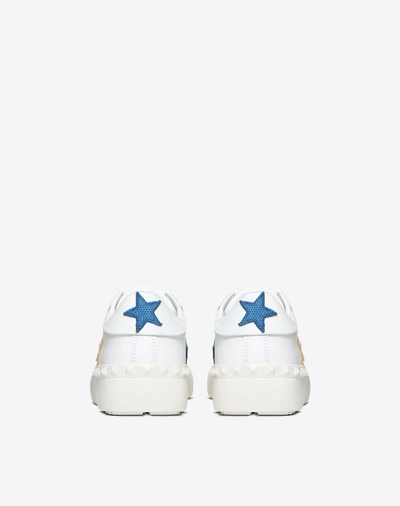 Shop Valentino Sequin Star Motif Open Sneaker In Multicolored