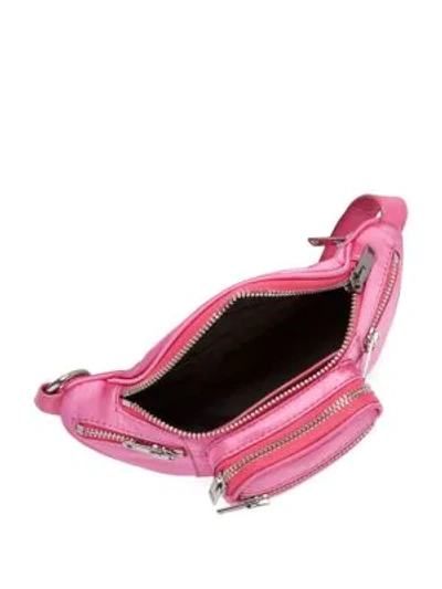 Shop Alexander Wang Attica Satin Mini Fanny Pack In Pink