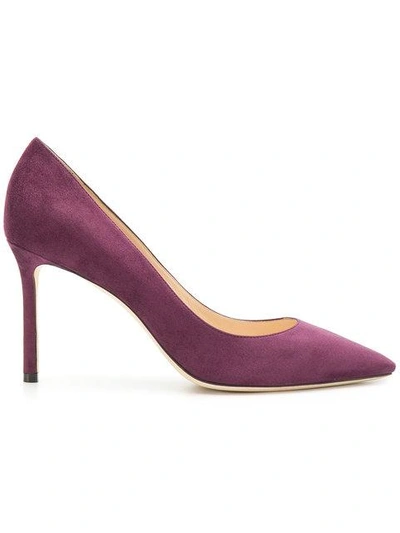 Shop Jimmy Choo Pointed Toe Pumps  In Pink