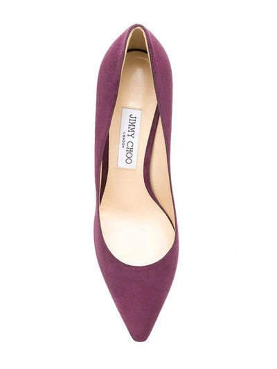 Shop Jimmy Choo Pointed Toe Pumps  In Pink