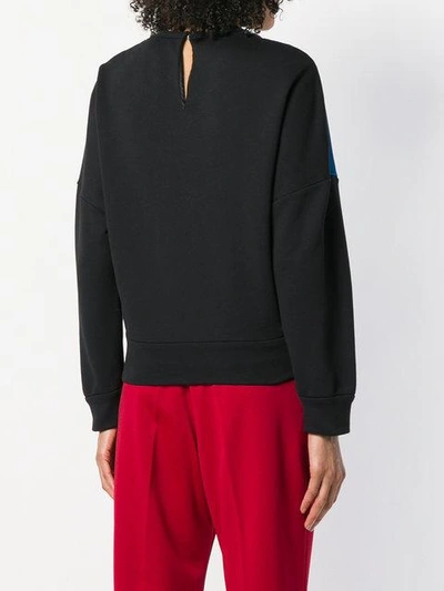 Shop N°21 Printed Sweater In Black