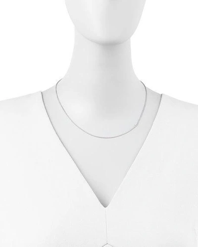 Shop Maya Brenner Designs 14k White Gold Mini Letter Necklace
