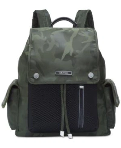 Shop Calvin Klein Athleisure Medium Backpack In Camo
