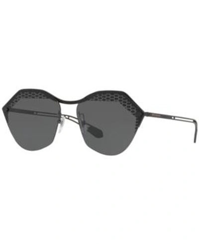 Shop Bvlgari Sunglasses, Bv6109 62 In Matte Black / Grey