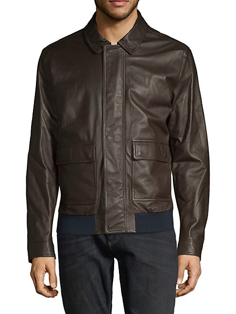 paul shark leather jacket