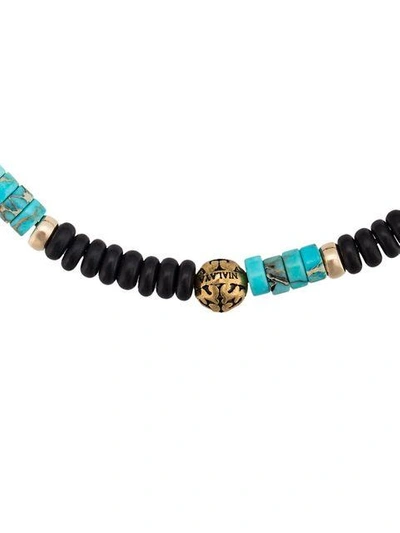 Shop Nialaya Jewelry Heishi Beaded Bracelet In Black