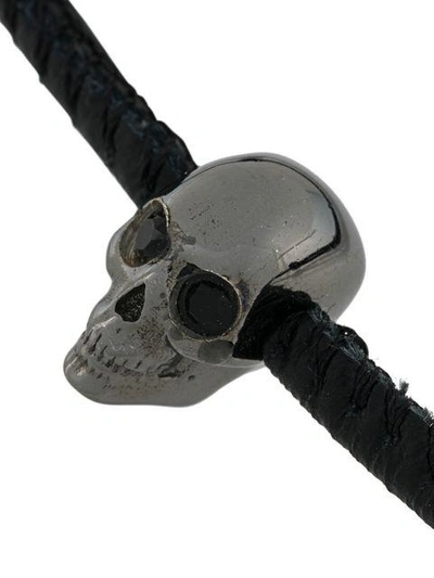 Shop Northskull Swarovski Crystal Skull Bead Bracelet - Black