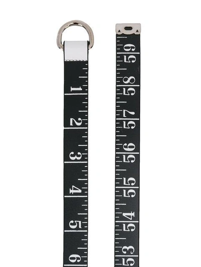 Shop Maison Margiela Measuring Tape Belt In Black