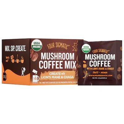 Shop Four Sigmatic Mushroom Coffee Mix With Lion's Mane & Chaga 10 X 0.09 oz/ 2.5 G