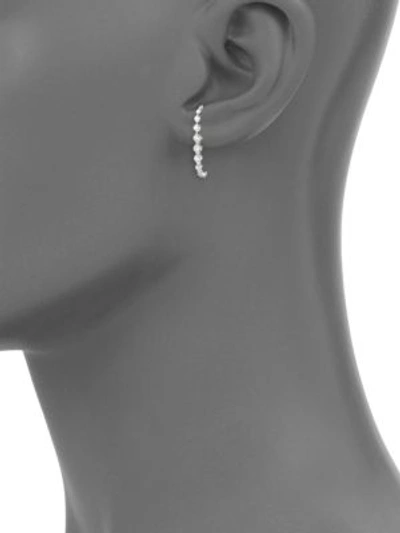 Shop Anita Ko Women's Single 18k Gold & Diamond Lobe Earring In White Gold