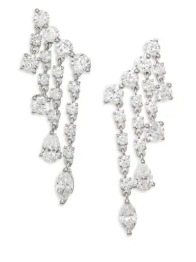 Shop Anita Ko Diamond & White Gold Rain Drop Earrings