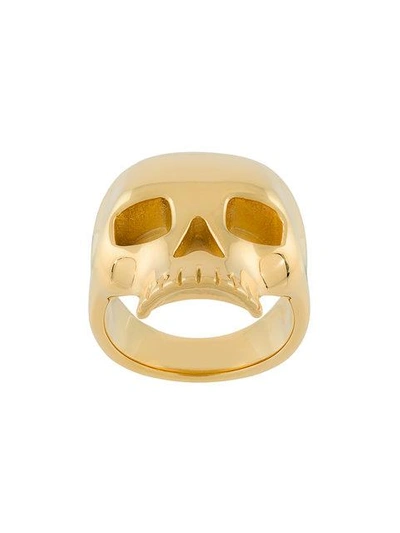 Shop Northskull Skull-shaped Ring In Metallic