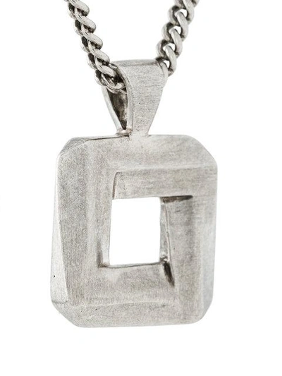 Shop Northskull Quadrum Square Necklace - Metallic