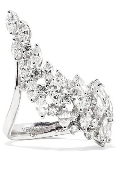 Shop Yeprem 18-karat White Gold Diamond Ring