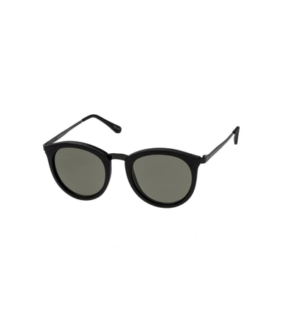 Shop Le Specs No Smirking Sunglasses In Black Rubber