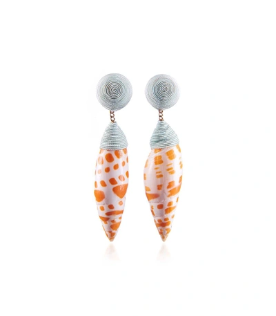 Shop Rebecca De Ravenel Ophelia Mint Earrings In Multi