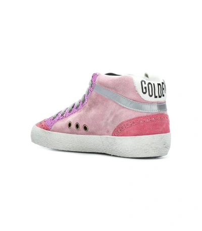Shop Golden Goose Pink Star Sneakers