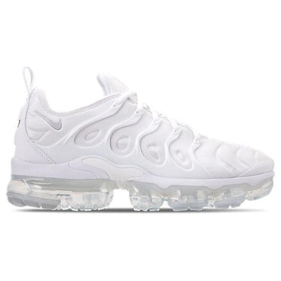 Shop Nike Men's Air Vapormax Plus Running Shoes In White/white/pure Platinum
