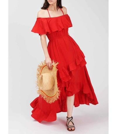 Shop Rhode Salma Dress In Red