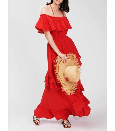 Shop Rhode Salma Dress In Red