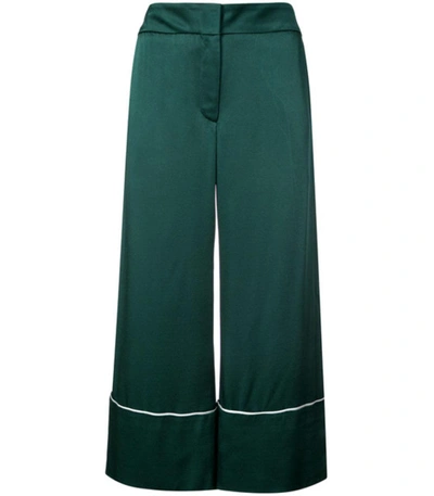 Shop Monse High Waisted Culottes In Green
